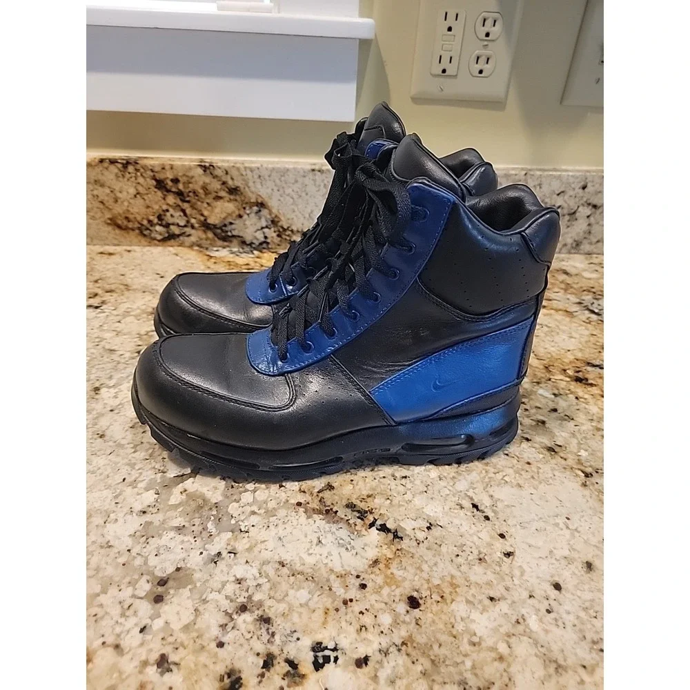Nike Air Max ACG Goadome 6 Leather Waterproof Black Blue 806902-001 Mens US 10